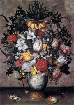  Bosschaert Art - Flowers in a Chinese Vase Ambrosius Bosschaert